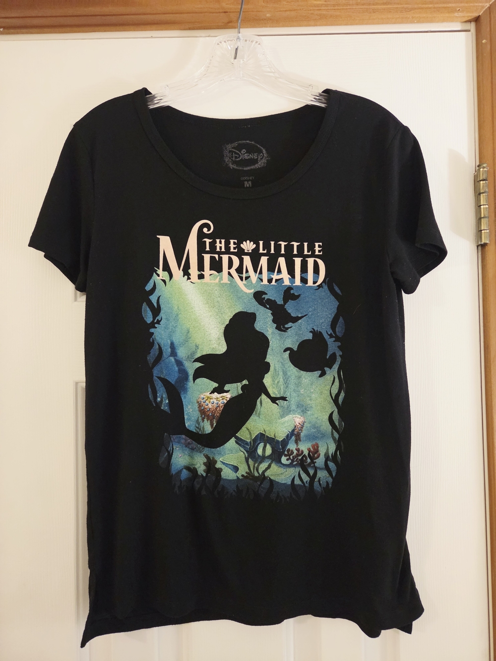 Disney The Little Mermaid Black Graphic Tee
